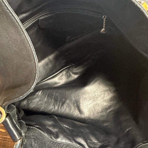 Gucci Bamboo handbag leather black 2way - Picture 4 of 8